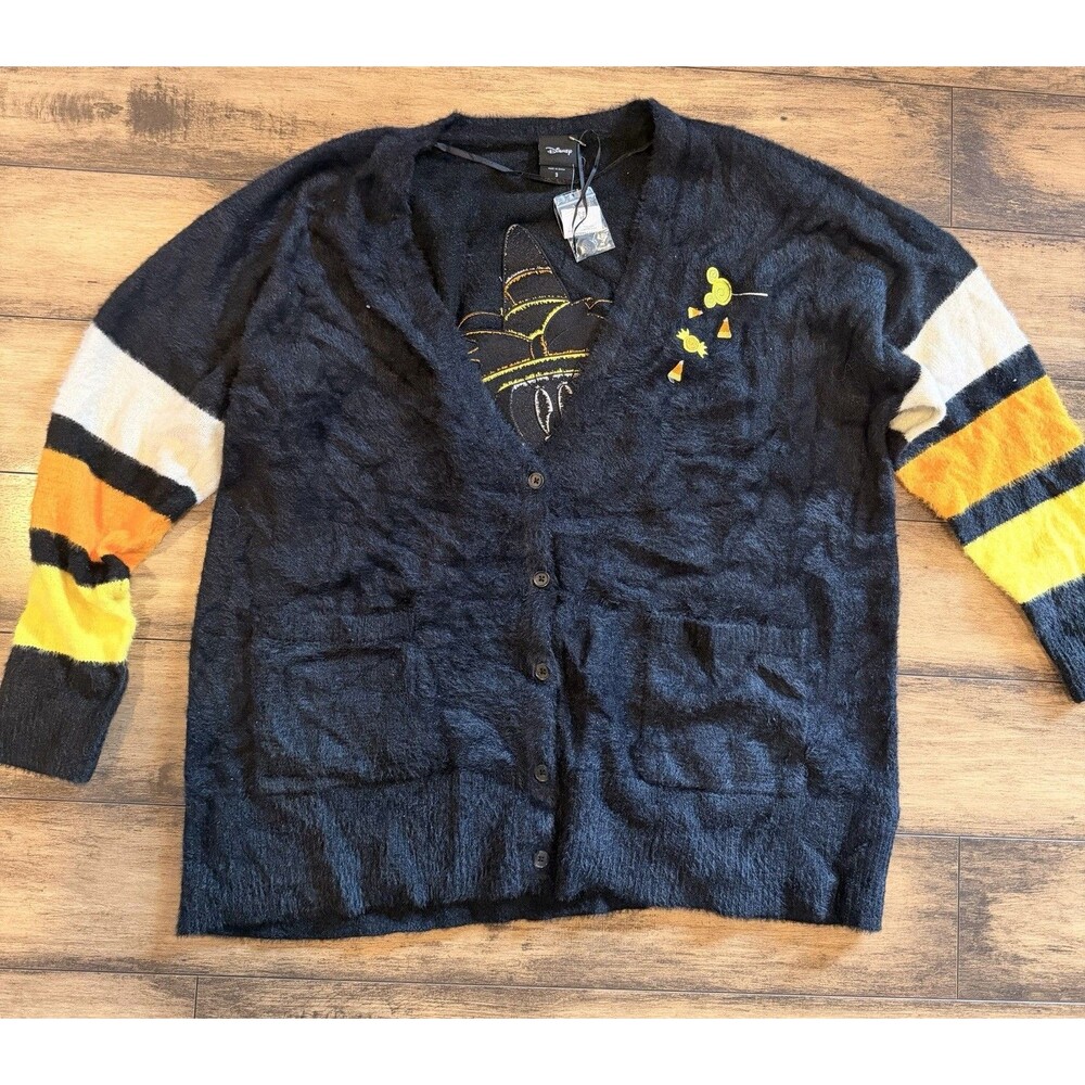 Disney Halloween Cardigan Sweater Minnie Mouse Witch Candy Corn Torrid 3X